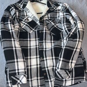 Black and White Plaid Jacket